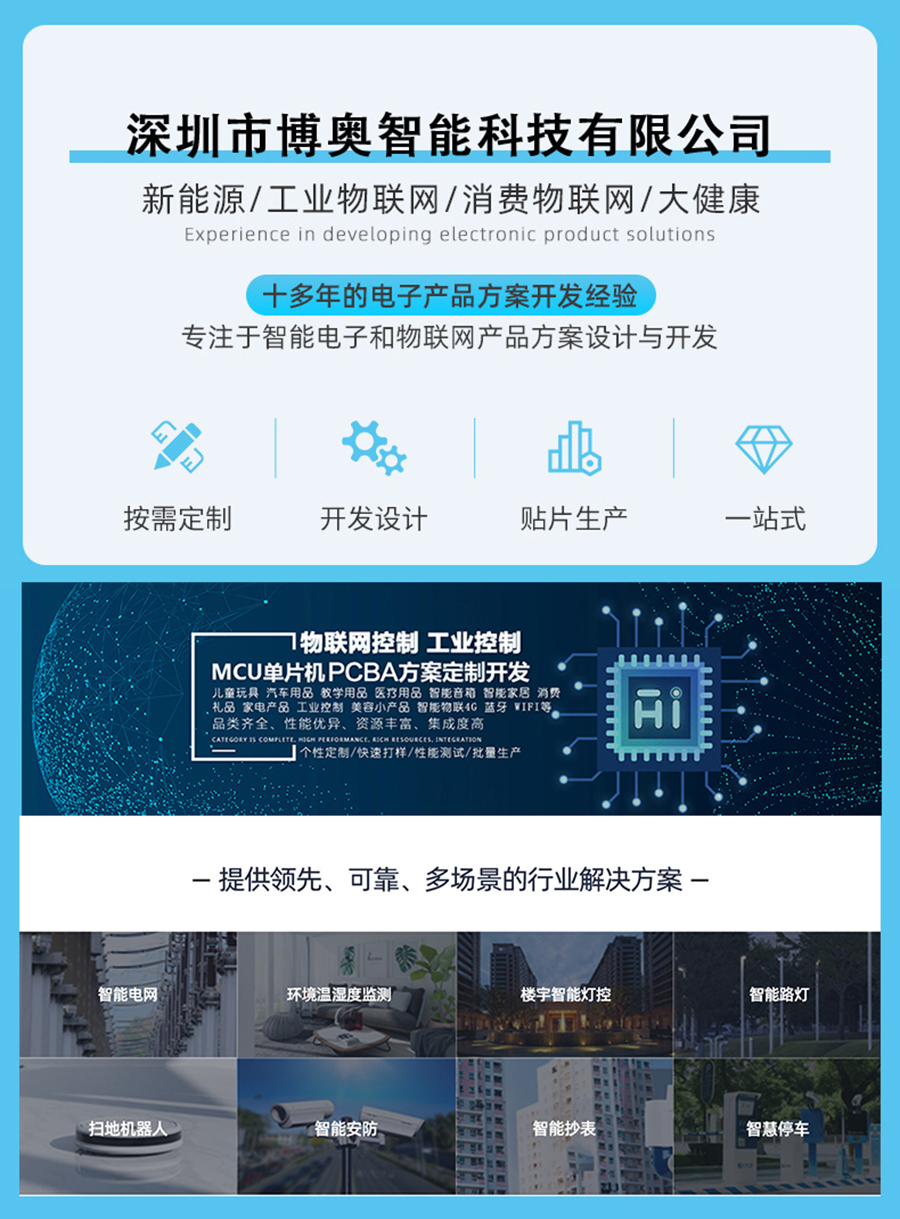 智能家居終端機LED燈控制板RS232串口通信PCBA方案物聯軟件小程序開發(fā)